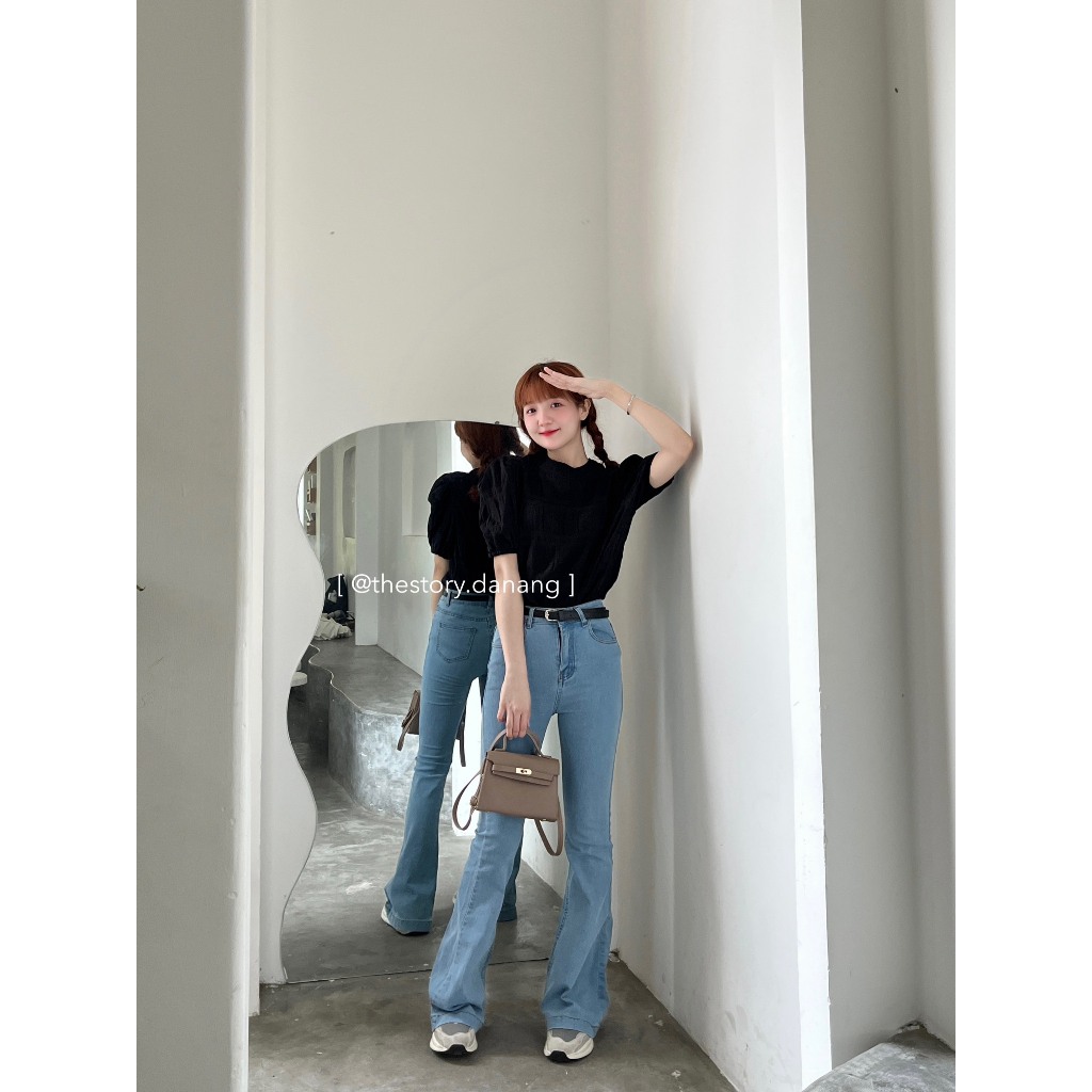 Áo kiểu tay bồng trơn  A3045