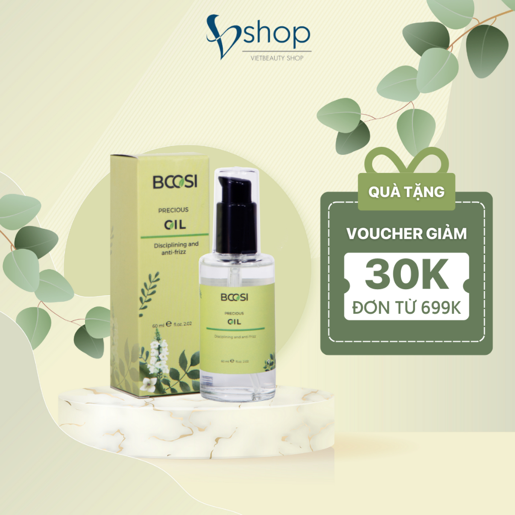 Tinh Dầu Dưỡng Tóc Thiên Nhiên Giúp Tóc Suôn Mượt Mềm Mại  Hương Thơm Ngọt Ngào Nhẹ Nhàng Bcosi Precious Oil 60ml