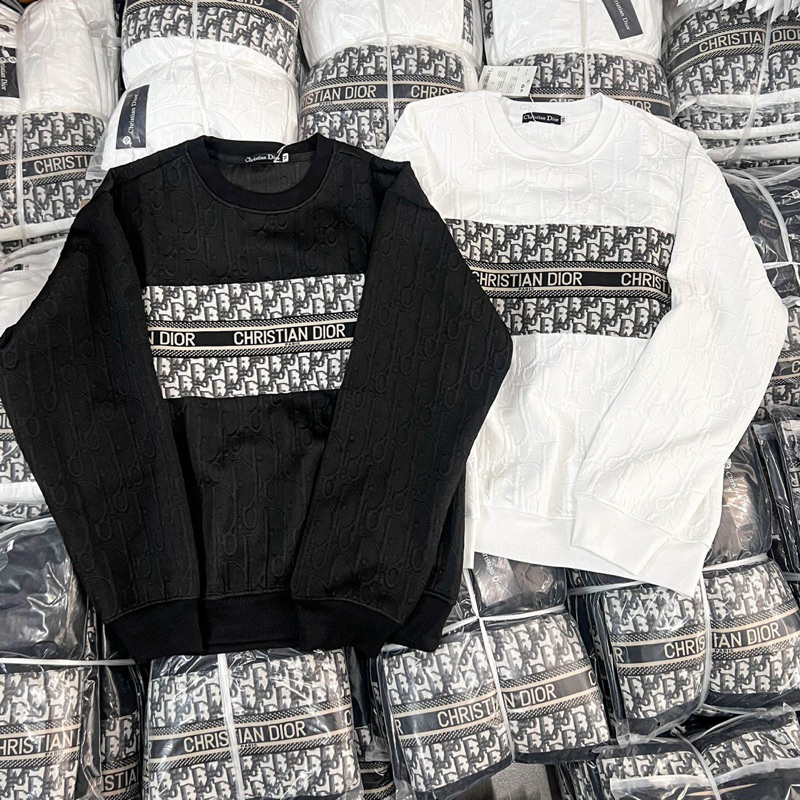 ÁO THUN XỐP THU ĐÔNG TAY DÀI THÊU HOẠ TIẾT AOXOP