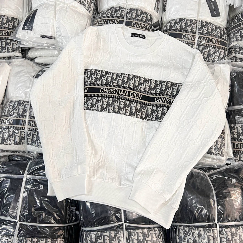 ÁO THUN XỐP THU ĐÔNG TAY DÀI THÊU HOẠ TIẾT AOXOP