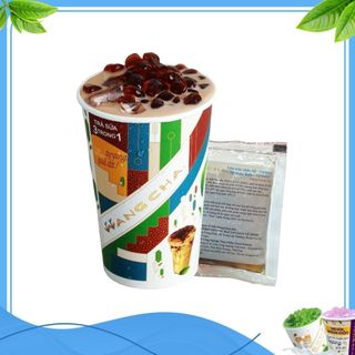 Ly Trà Sữa Wangcha 3IN1 Vị Truyền Thống cao cấp - Bột Trà Sữa Truyền Thống thơm ngon có thạch 3Q Caramel