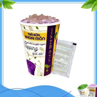 Ly Trà Sữa Wangcha vị khoai môn cao cấp - Trà Sữa Wangcha Vị Khoai Môn thơm ngon, hấp dẫn.
