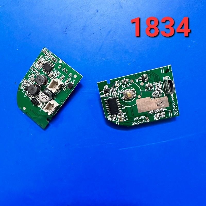 mạch điều tốc (dùng pin 3.7v )quạt mini cầm tay 3 chế độ 7v /9v /11.5v ( dùng cho động cơ không chổi than RF300
