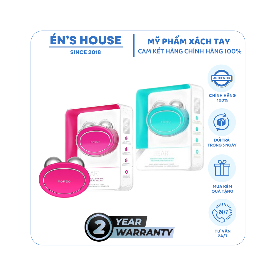 Máy Massage Nâng Cơ FOREO Bear| BH 2 Năm, Nâng cơ, Xóa nhăn