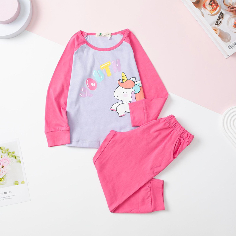 Bộ bé gái thu đông tay phối 3-10y . Chất cotton mềm mịn, thoáng mát, thấm hút mồ hôi, co giãn tốt