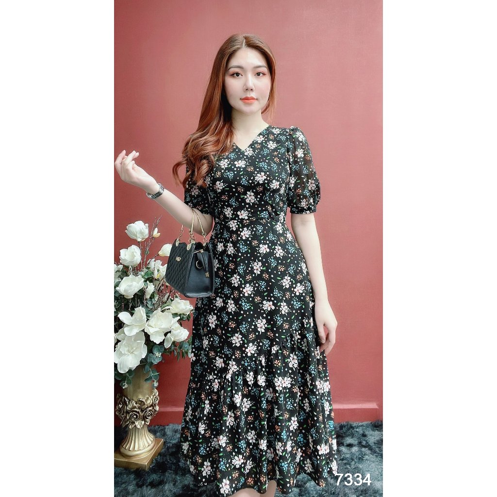 Đầm EMY EM7334 Maxi Cổ