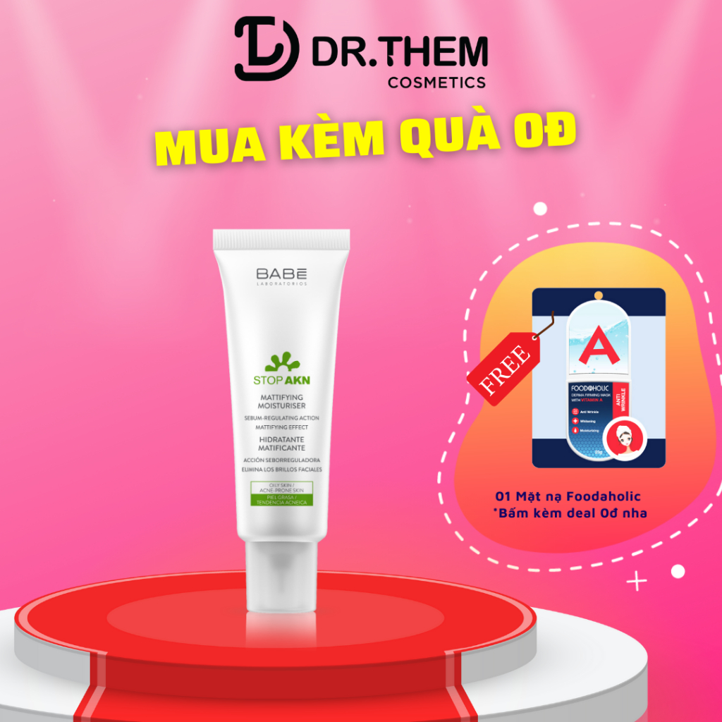 Kem Dưỡng Ẩm Kiềm Dầu Laboratorios Babé Mattifying Moisturiser 50ml