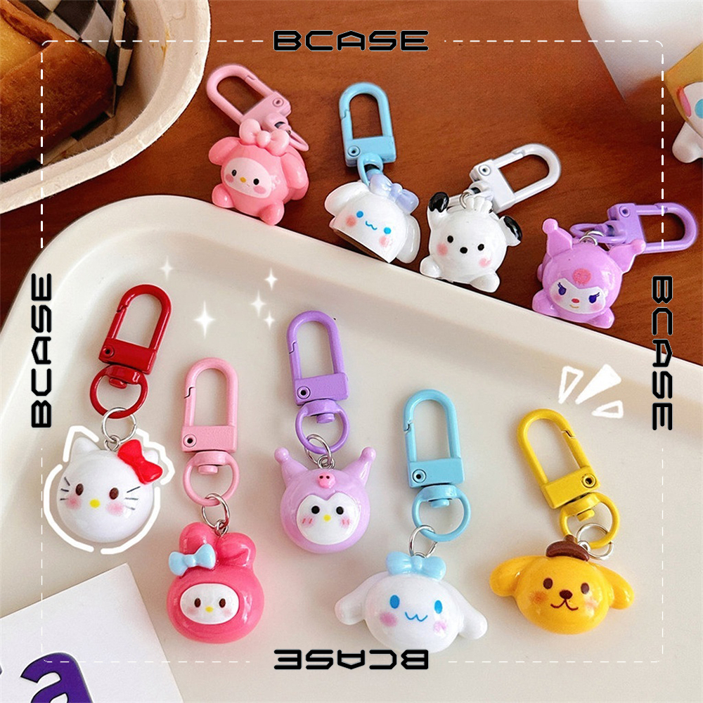 SANRIO Móc Khóa Túi Xách Hình Chú Chó Cinnamon / Melody Kuromi Cinnamon Hoạt Hình Đáng Yêu 2023