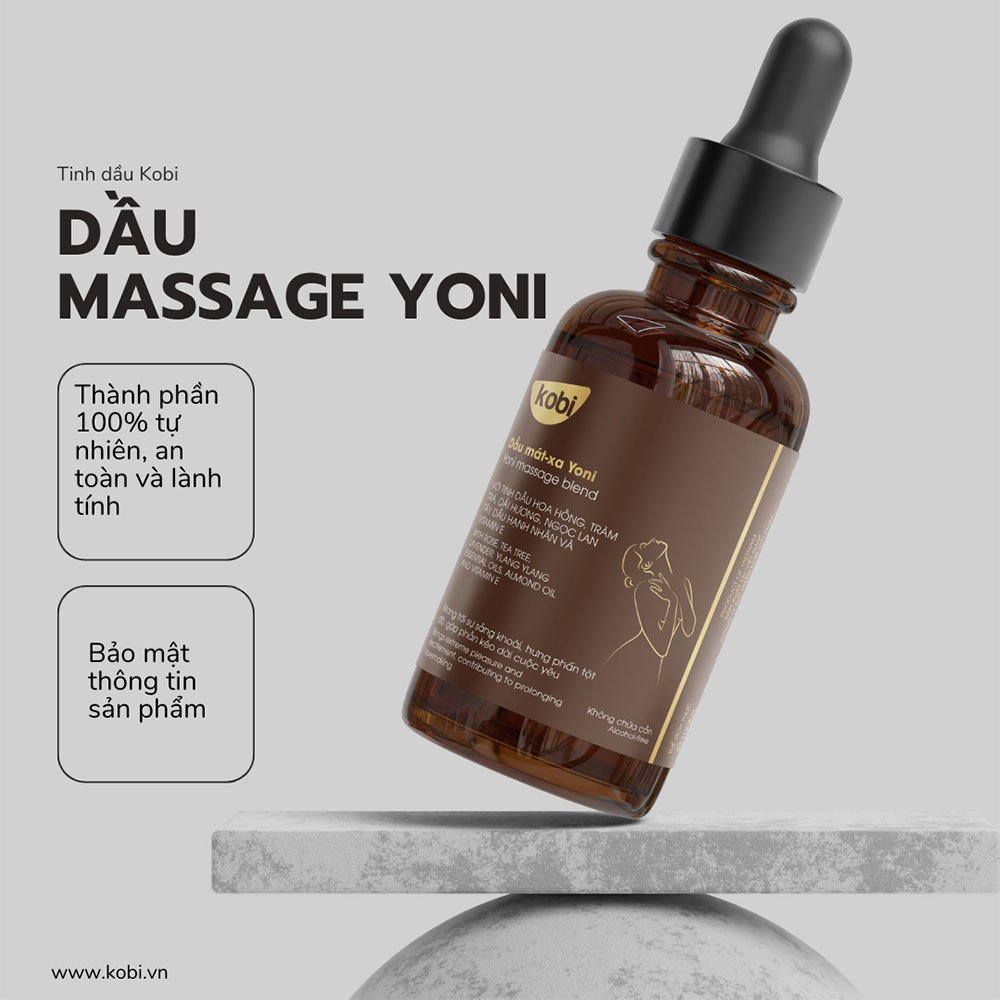 Dầu massage yoni body Kobi giúp cải thiện cảm xúc kéo dài cuộc yêu - 100ml