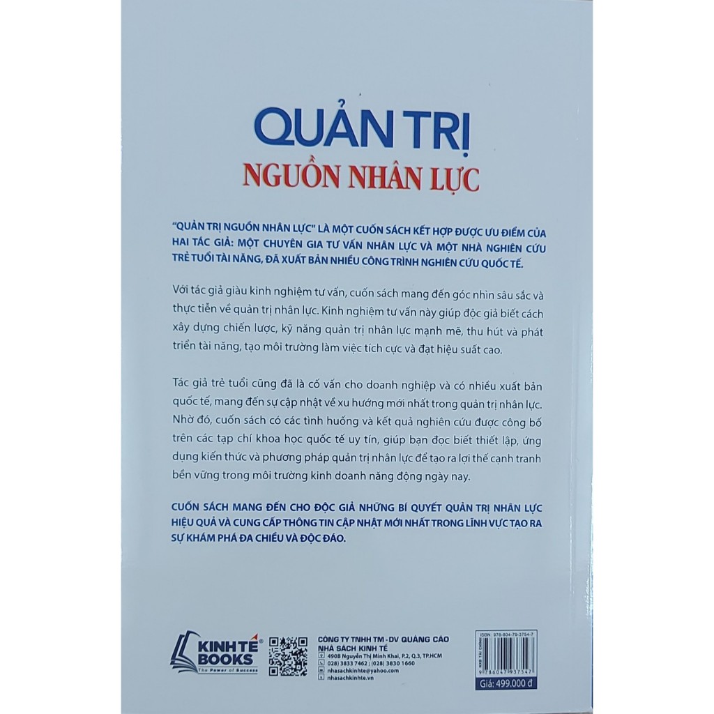 Sách - Quản Trị Nguồn Nhân Lực