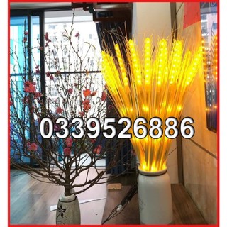 💥Giá Sỉ💥 Đèn LED Hình Bông Lúa. Bó 10 Bông/ 15 Bông Màu Vàng Ấm. Có phích cắm sẵn