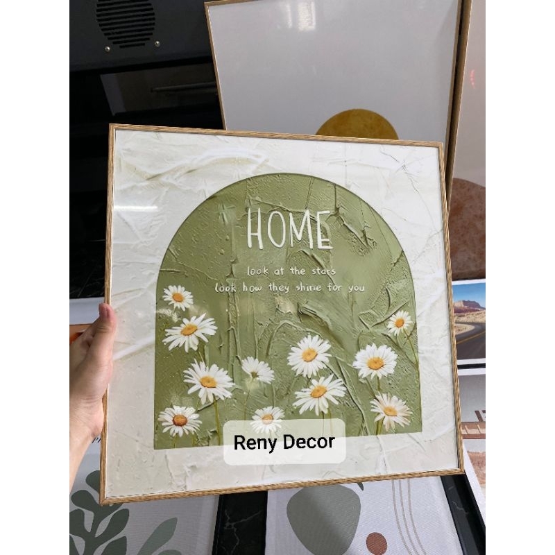 Tranh Hoa Thiên Nhiên Hiện Đại - Tranh Treo Tường Decor Trang Trí Phòng Khách, Phòng Ngủ, Nhà Hàng, Khách Sạn