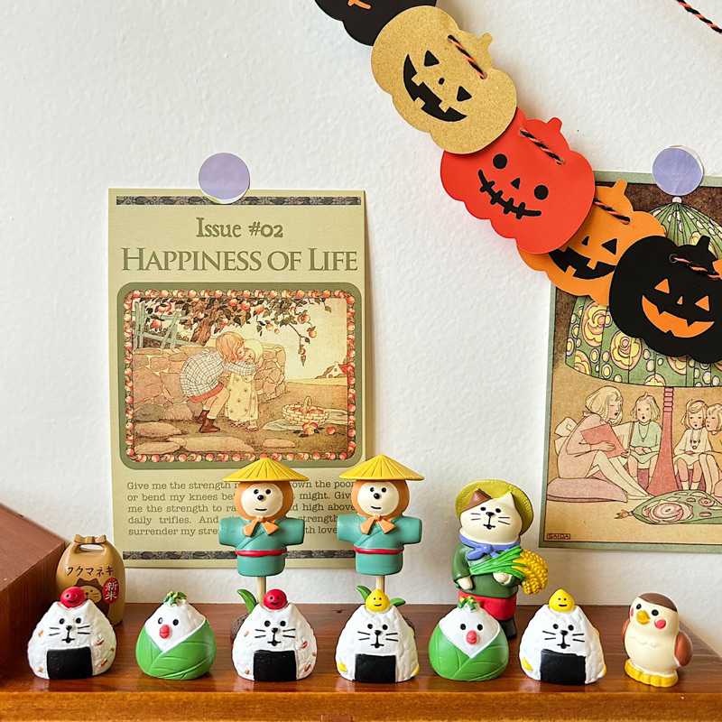 Mô hình mèo chủ đề mùa lúa chín