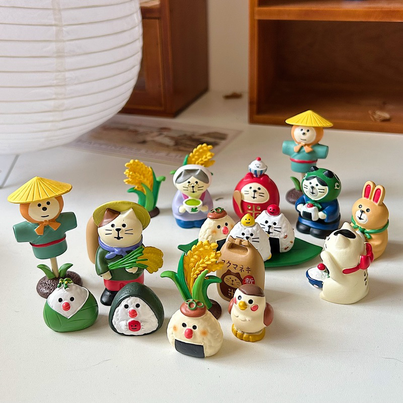 Mô hình mèo chủ đề mùa lúa chín