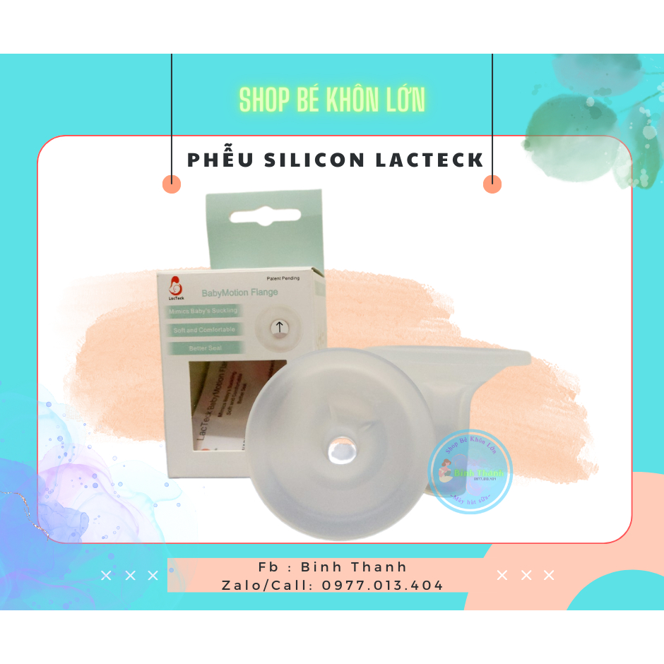 (ĐỔI-TÁCH SIZE + QUÀ) Phễu hút sữa Lacteck Baby Motion - Chính Hãng, check mã vạch