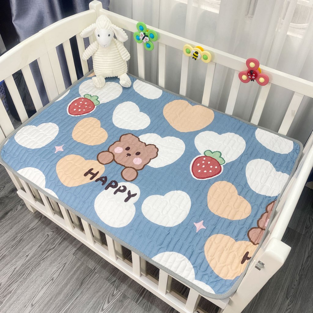 Miếng Lót Chống Thấm Cho Bé Cao Cấp Lớp Chần Bông An Toàn Không Kích Ứng Da BAFABY 231
