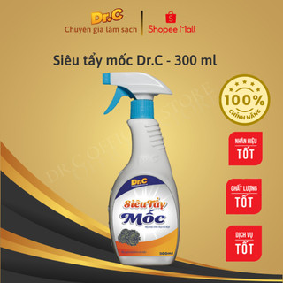 Siêu tẩy mốc chính hãng Dr.C tẩy mốc trên mọi bề mặt áo quần, sàn nhà, tường nhà, không bào mòn bề mặt, xịt là sạch
