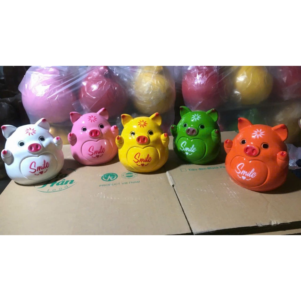 Lợn đất/heo đất ống heo tiết kiệm Pikachu dễ thương tiết kiệm, trang trí, làm quà tặng người thân, b