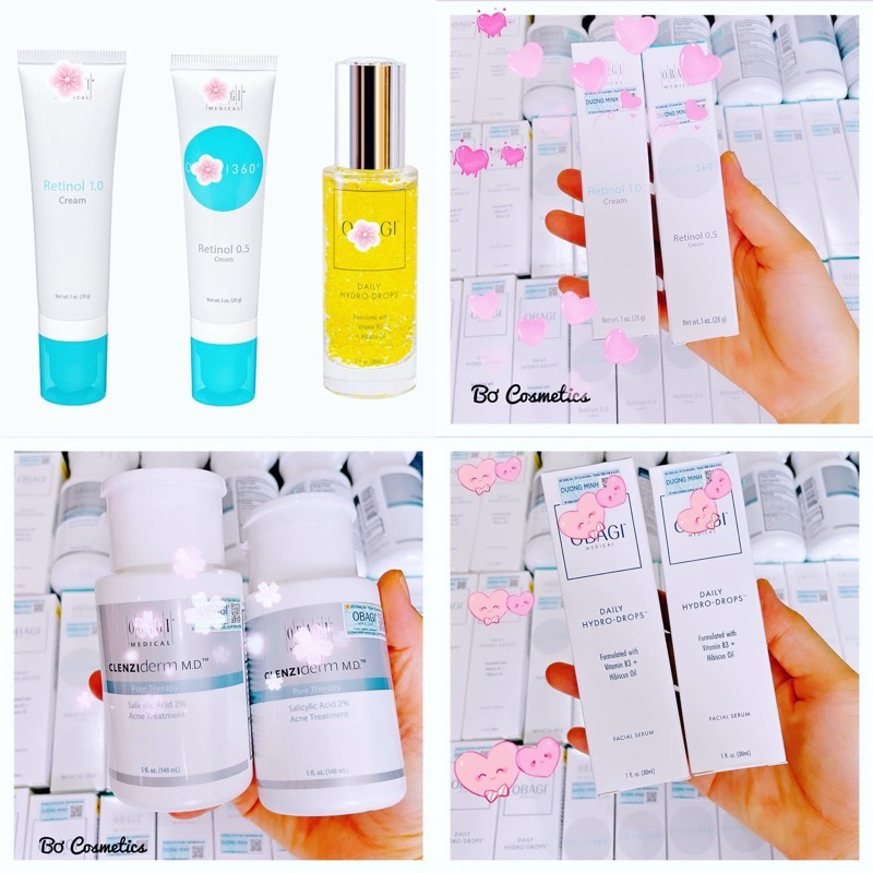 Kem dưỡng da o-ba-gi  Retinol 0.5 1.0 Bha Serum Hydro