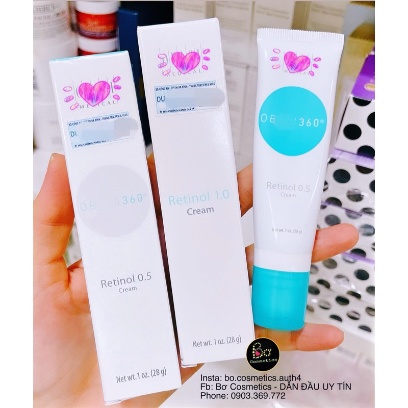 Kem dưỡng da o-ba-gi  Retinol 0.5 1.0 Bha Serum Hydro