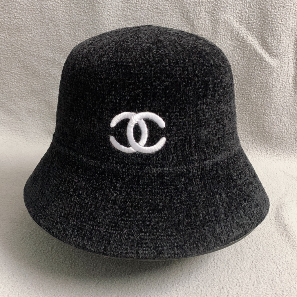 Mũ bucket, mũ nhung tai bèo thêu nhiều màu thời trang cho nữ