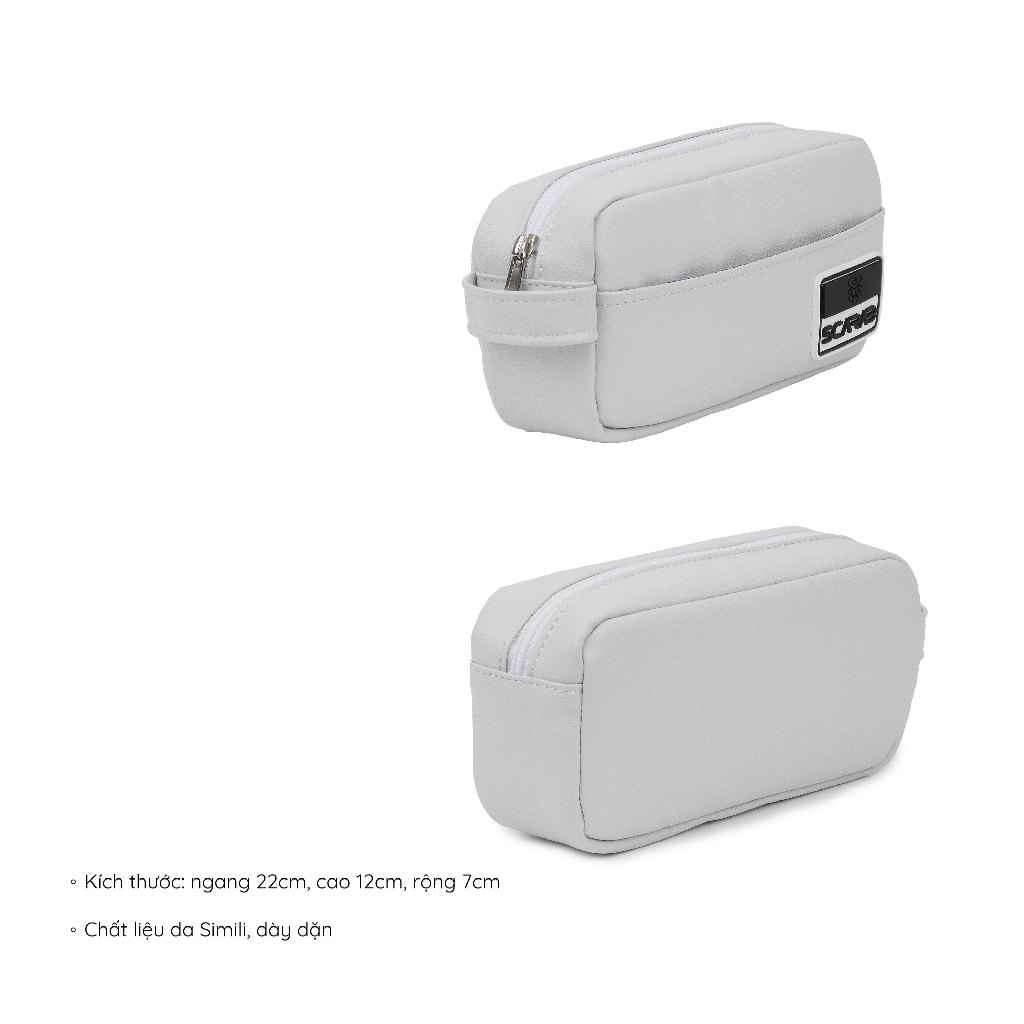 SCARAB HERITAGE PENCIL CASE - Hộp Bút Da PU Chống Thấm, Túi Đa Năng Tiện Lợi