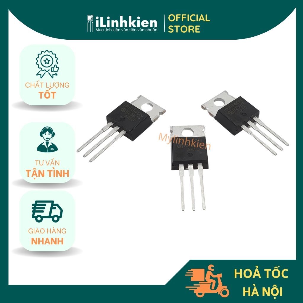 IRF640N N-Mosfet 18A 200V TO-220 chính hãng Infineon chất lượng cao