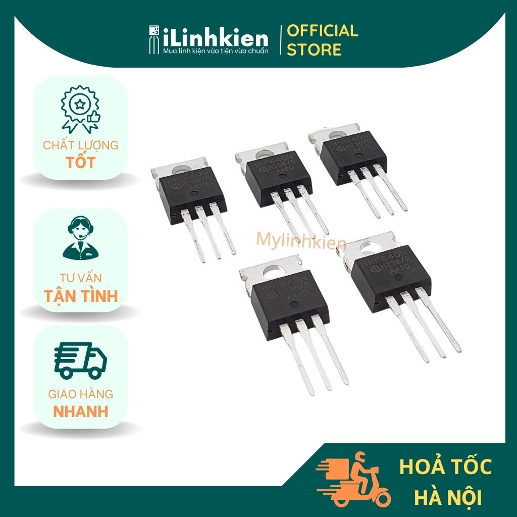 IRF640N N-Mosfet 18A 200V TO-220 chính hãng Infineon chất lượng cao