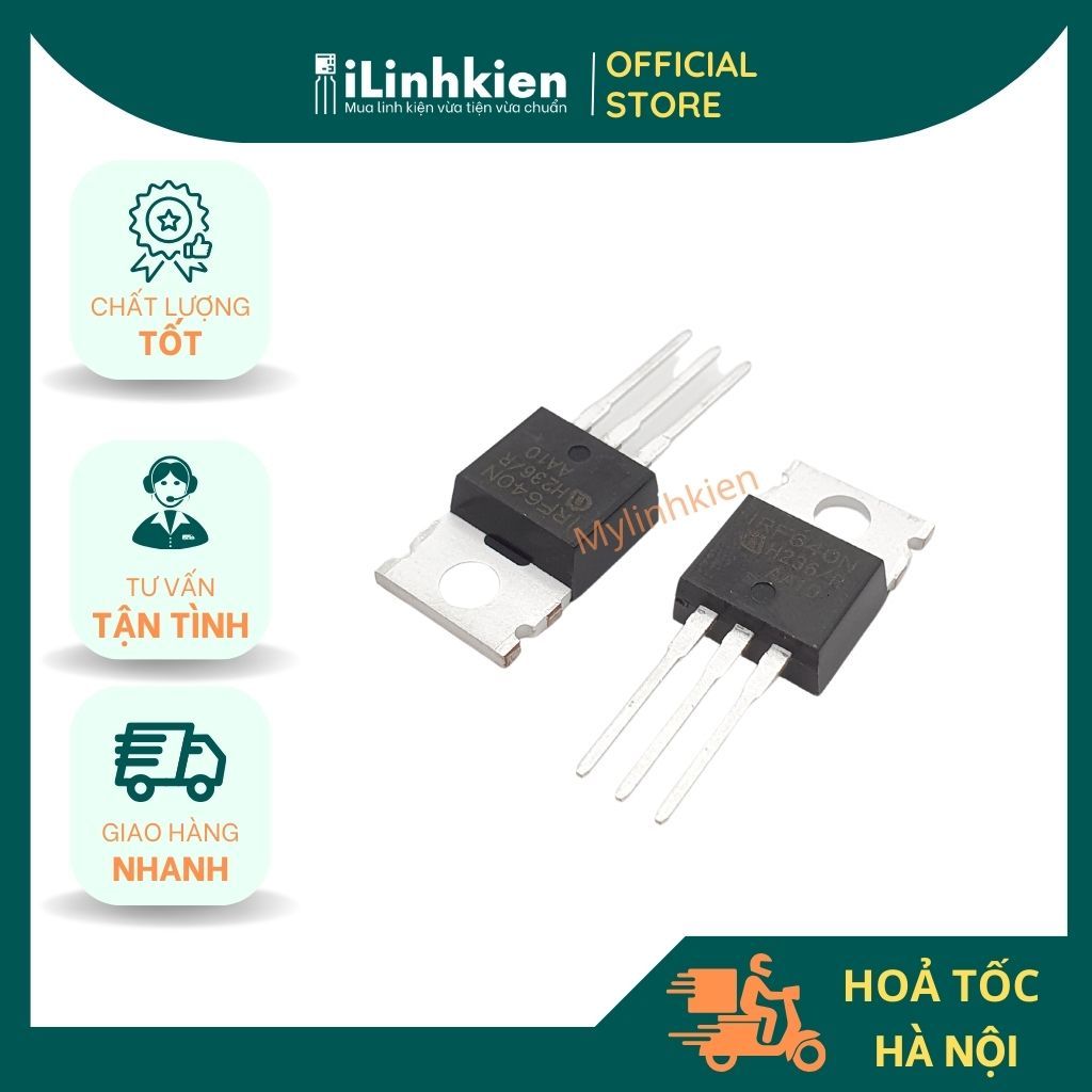 IRF640N N-Mosfet 18A 200V TO-220 chính hãng Infineon chất lượng cao
