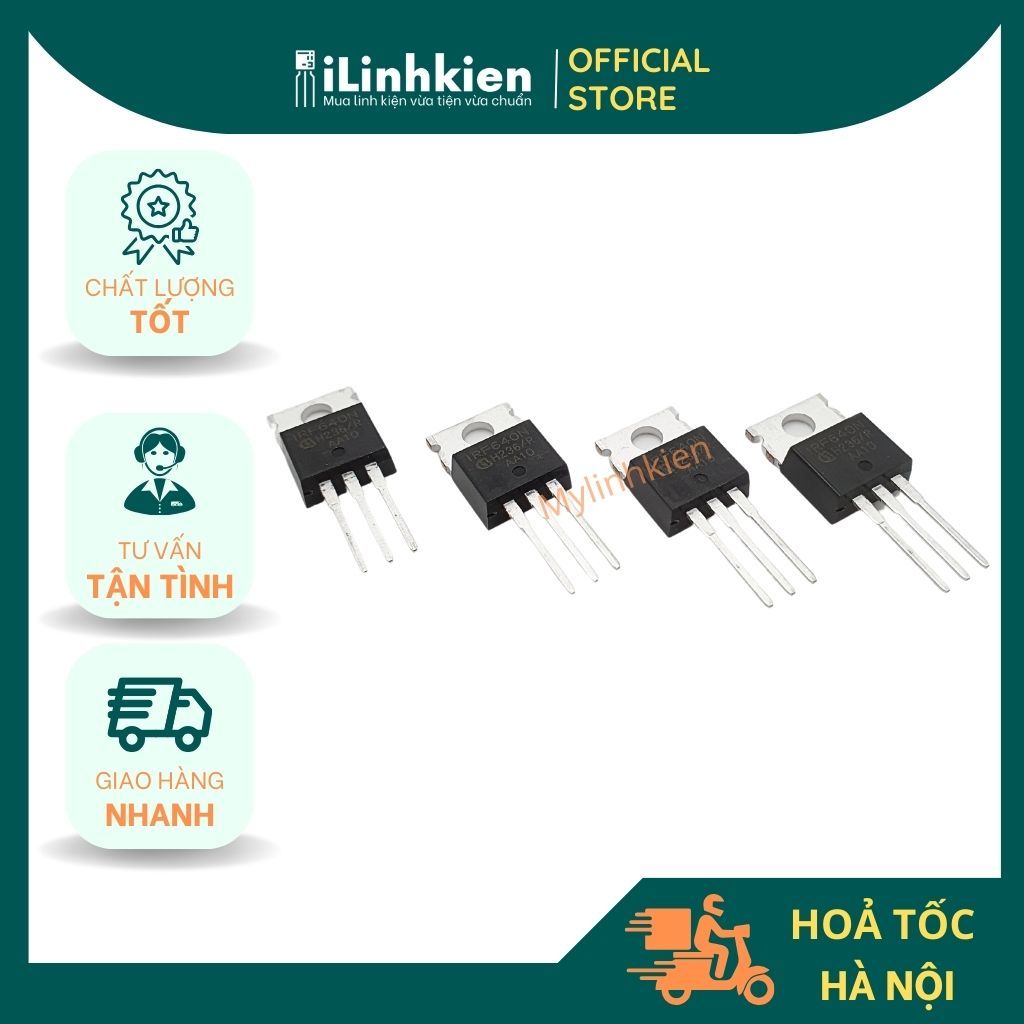 IRF640N N-Mosfet 18A 200V TO-220 chính hãng Infineon chất lượng cao