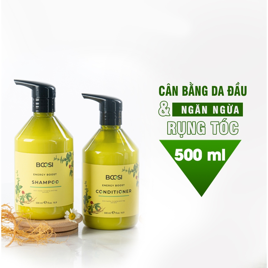 Dầu Xả Kích Thích Mọc Tóc Và Chăm Sóc Da Đầu Và Ngăn Ngừa Rụng Tóc Bcosi Energy Boost Conditioner 500ml