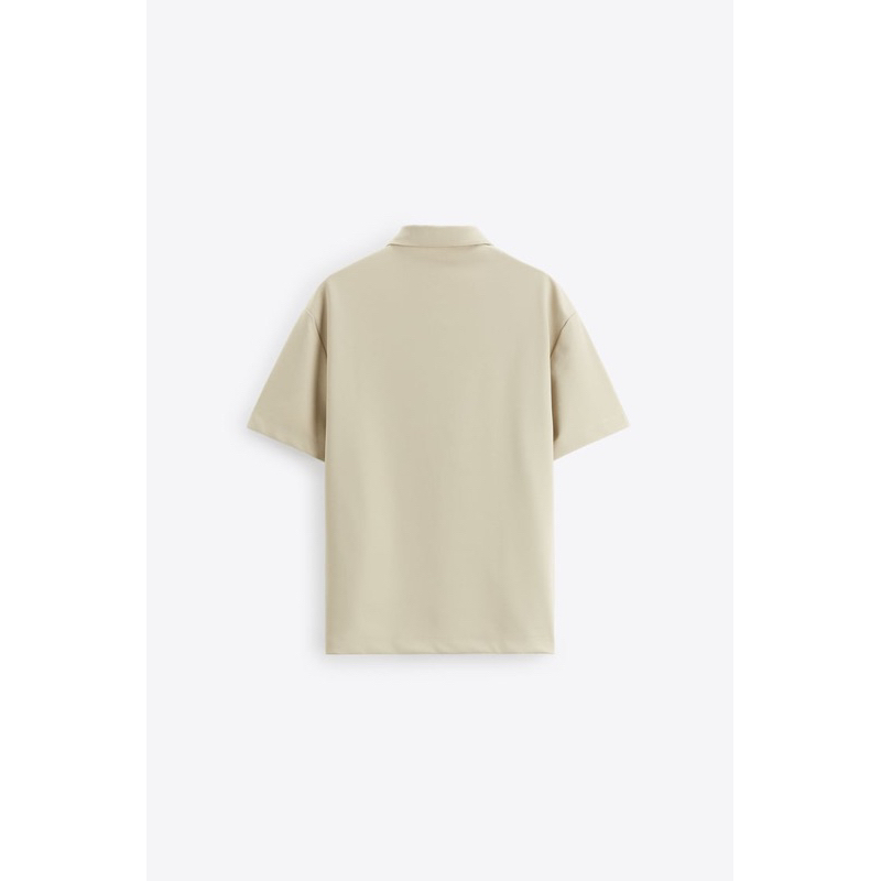 Áo polo nam Zara authentic DIAGONAL TEXTURED WEAVE size S