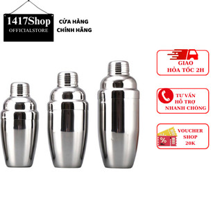 Bình lắc Shaker pha chế chất liệu inox dung tích 350ml/550ml/750ml