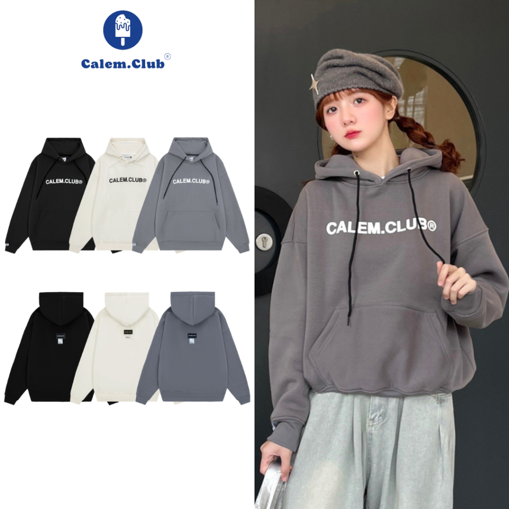 Áo nỉ Hoodie chui đầu FALL WINTER form BOXY brand Calem Club