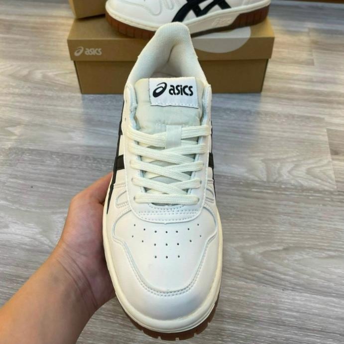Giày thể thao Asics Court MZ Cream Black Gum Nam Nữ Bản Cao Cấp, Giày Đế Cao Su asics Nguyên Khối Đủ Size 37-44