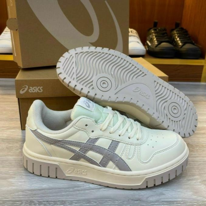 Giày thể thao Asics Court MZ Cream Black Gum Nam Nữ Bản Cao Cấp, Giày Đế Cao Su asics Nguyên Khối Đủ Size 37-44