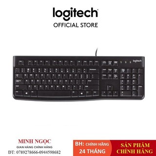 Bàn Phím Logitech K120 cổng USB - Hàng Chính Hãng Bảo Hành 3 năm