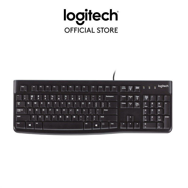 Bàn Phím Logitech K120 cổng USB - Hàng Chính Hãng Bảo Hành 3 năm