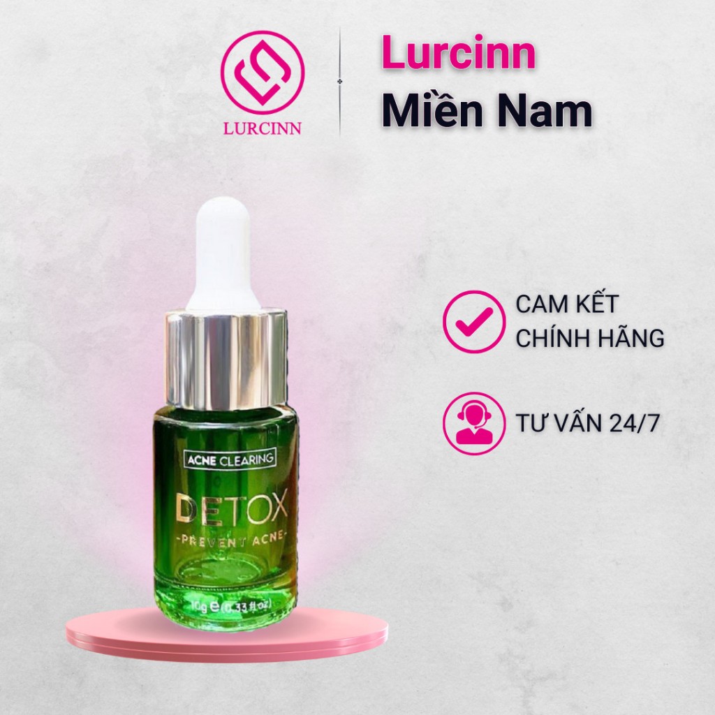 Serum Chăm Sóc Da Mụn Mờ Thâm LURCINN Prevent Acne Detox 10ml