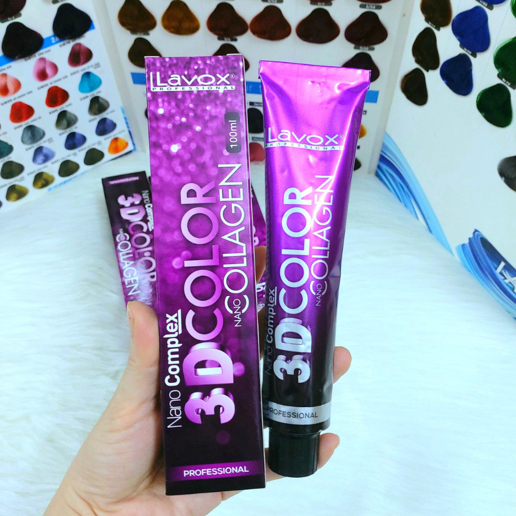 Thuốc Nhuộm Tóc Lavox  3D Collagen 100ml - Full Màu - Không Kèm Oxy Trợ Nhuộm