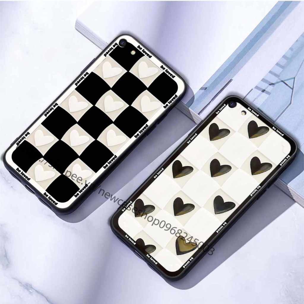 Ốp TPU Oppo F1s / F3 / F3 LITE / F3 PLUS / R9S cạnh viền vuông bảo vệ điện thoại hình caro good love.