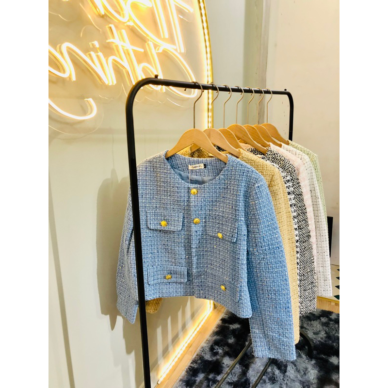 Áo dạ tweed quảng châu cao cấp loại 1