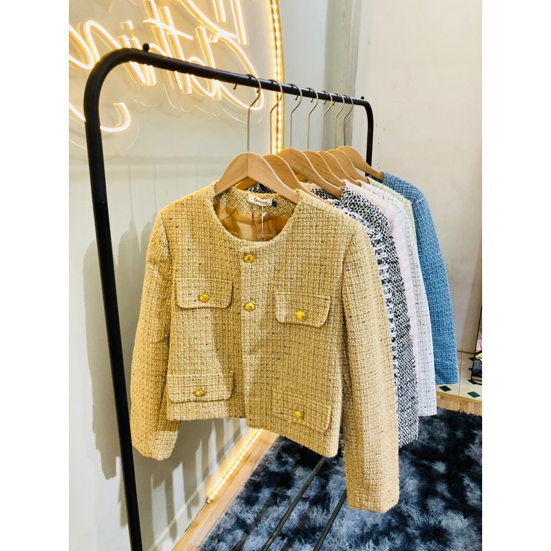 Áo dạ tweed quảng châu cao cấp loại 1