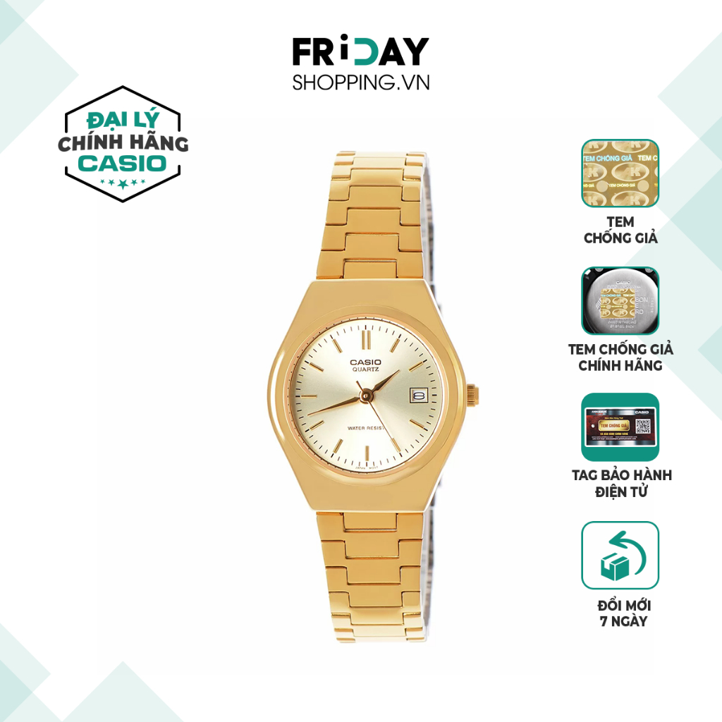 Đồng hồ Casio nữ LTP-1170N-9ARDF dây kim loại chính hãng