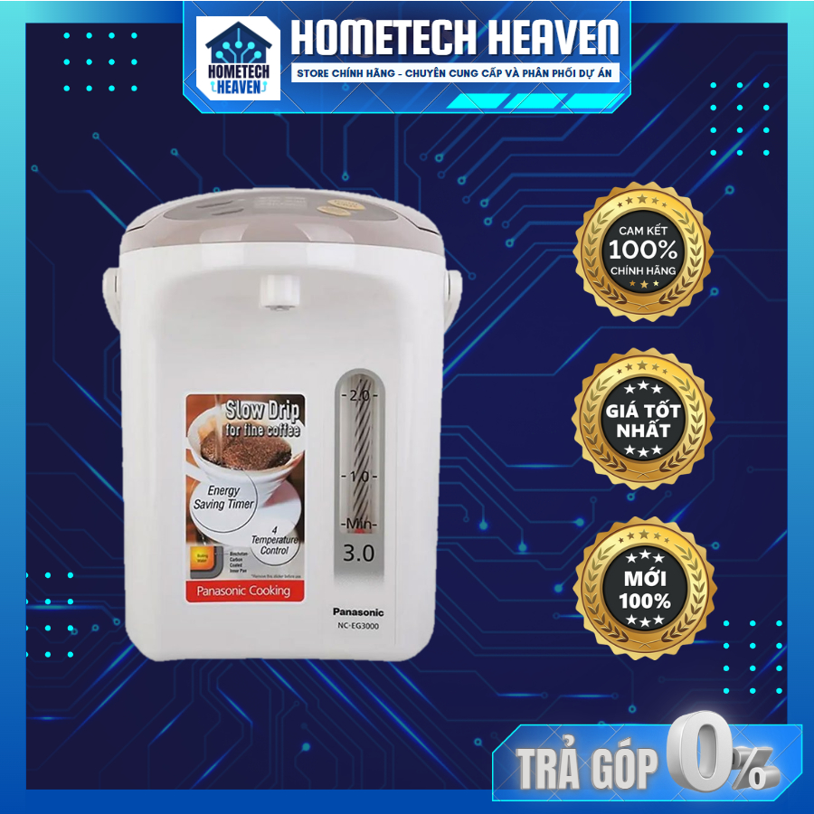 Bình thủy điện Panasonic NC-EG3000CSY 3 lít - Hàng Chính Hãng