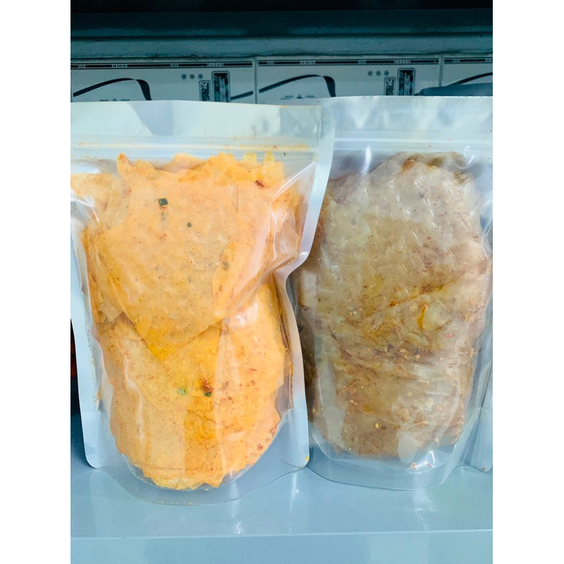 Bánh tráng tỏi rong biển, phô mai tôm hành, xike siêu ngon