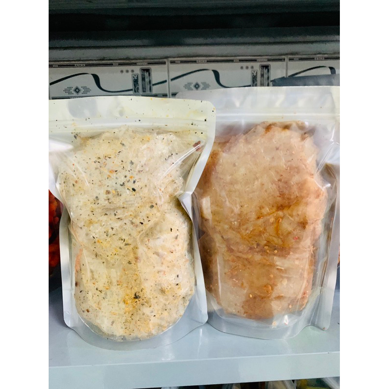 Bánh tráng tỏi rong biển, phô mai tôm hành, xike siêu ngon