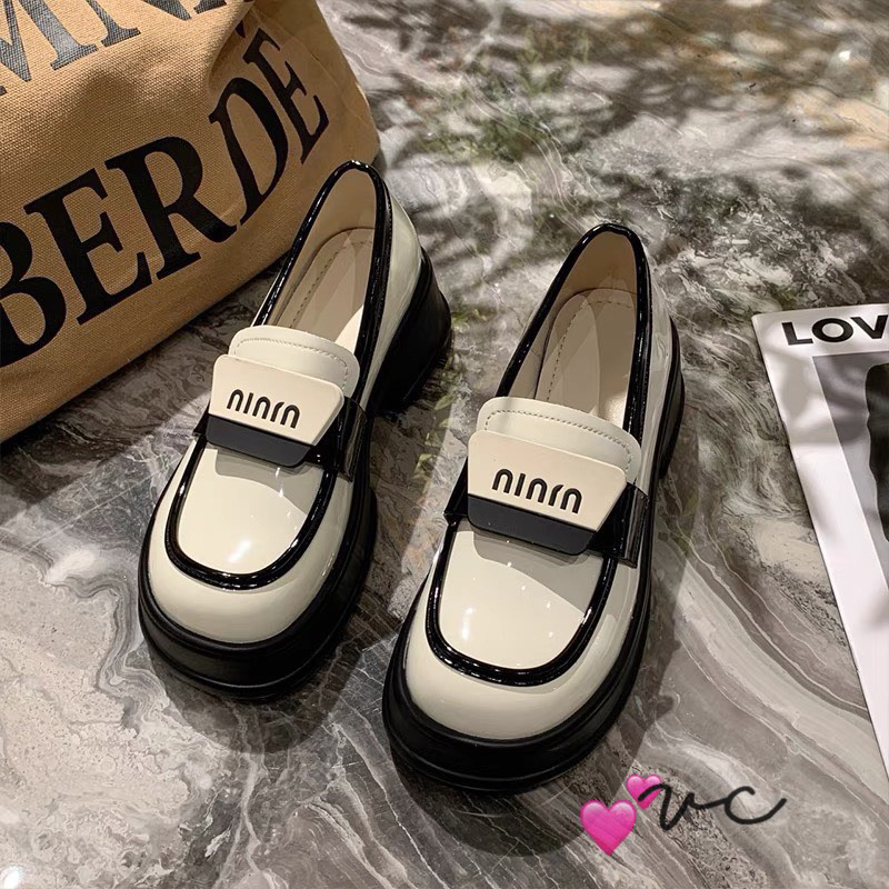 Giày moca miu bóng lên chân xinh fullbox