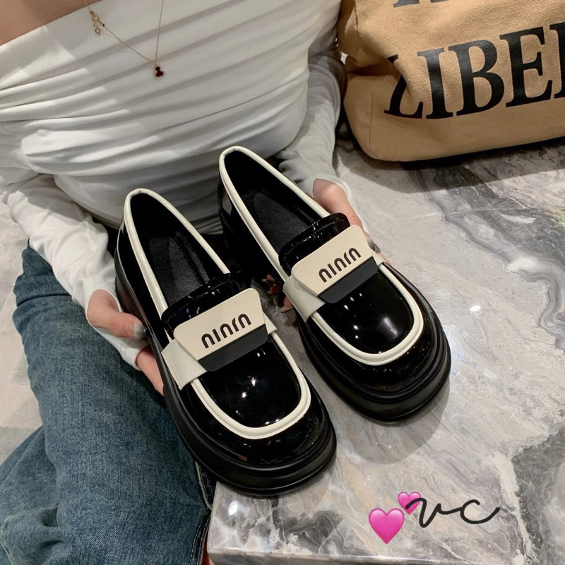 Giày moca miu bóng lên chân xinh fullbox