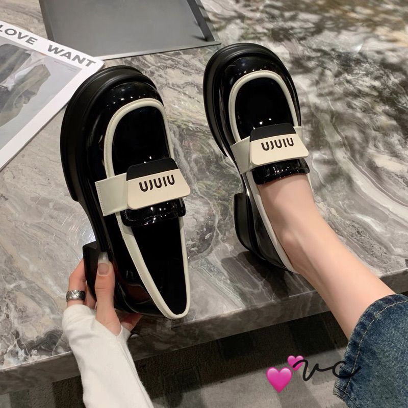 Giày moca miu bóng lên chân xinh fullbox